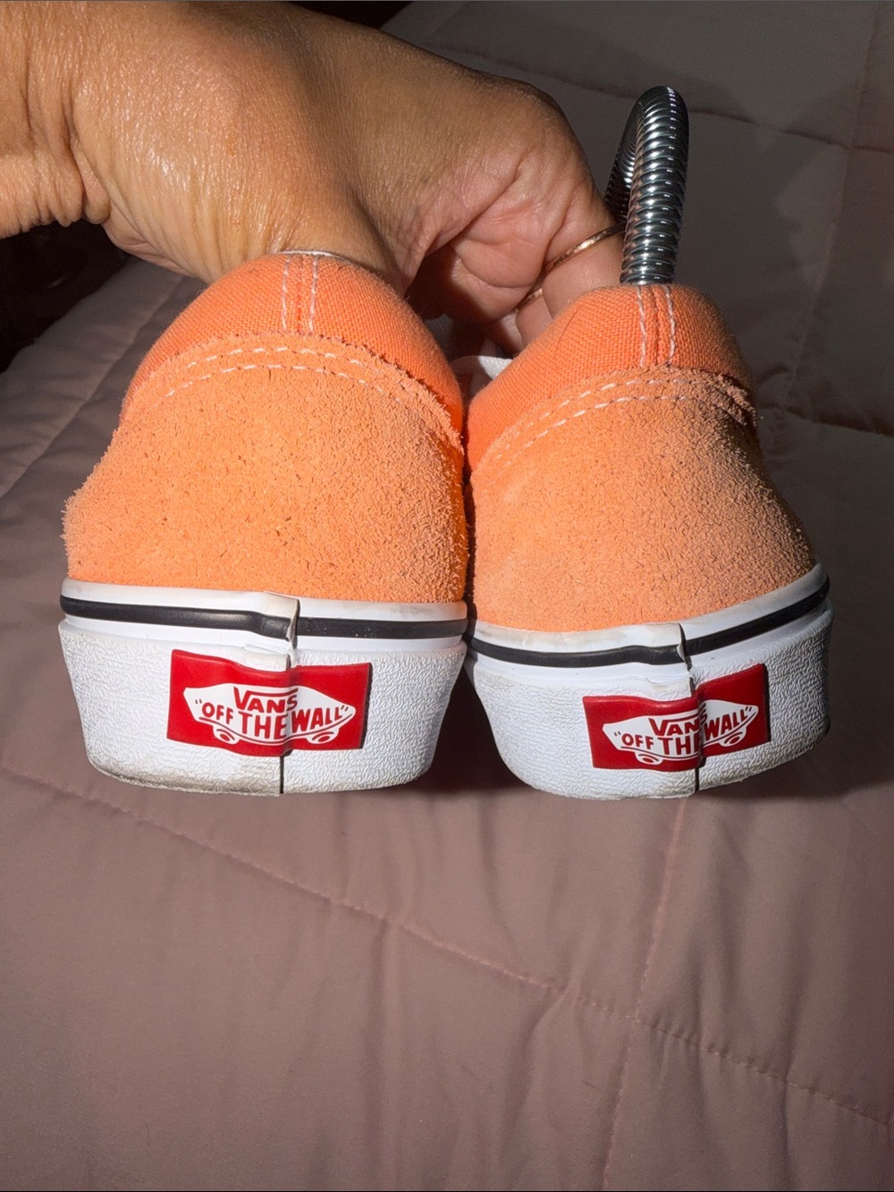 Vans Old Skool Sneakers in Peach with White Stripe - Picture 8 of 13